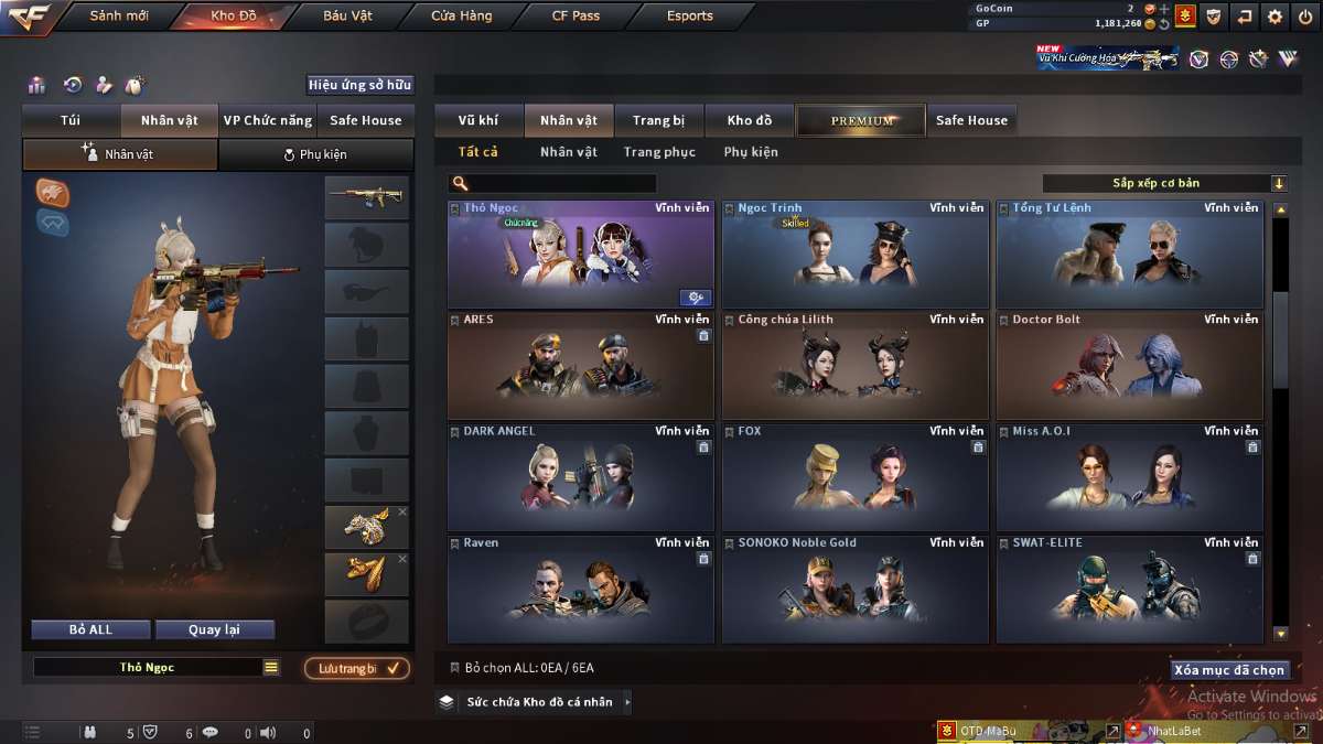 shop acc cf uy tin gia re